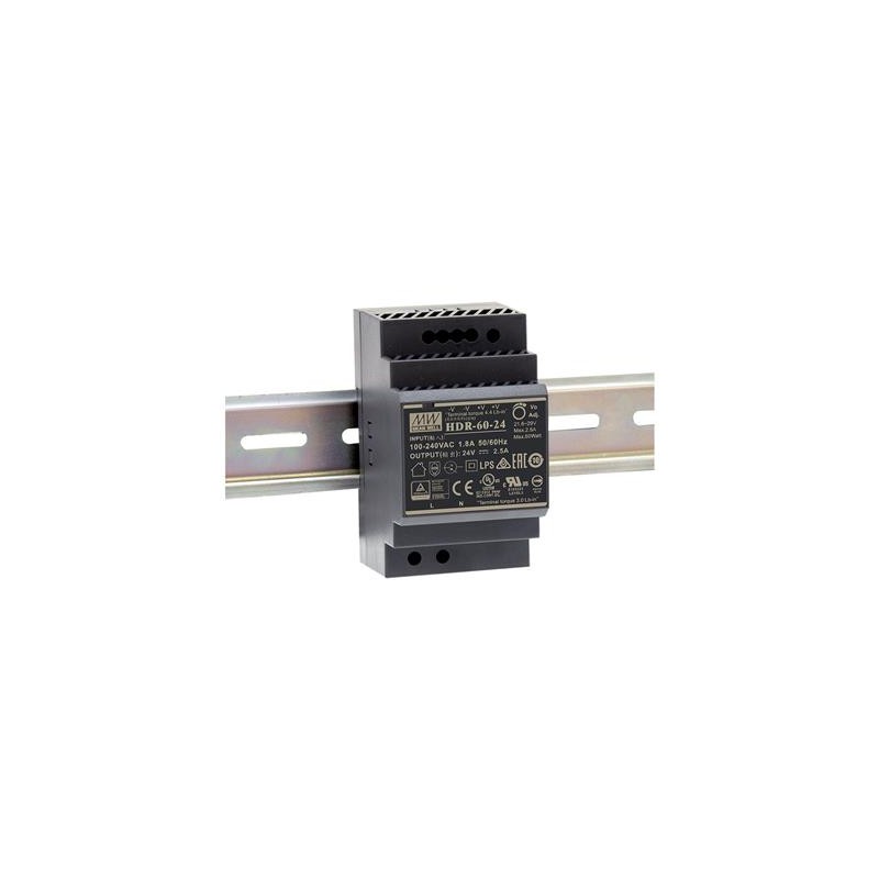 Alimentación 24V Rail Din 60 vatios
