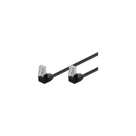 Câble RJ45 coudé Cat 5e F/UTP noir