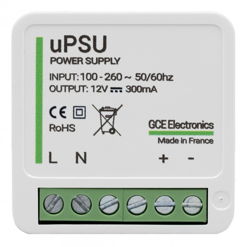 Fuente de alimentación miniatura uPSU 230 V CA / 12 V CC 3 W