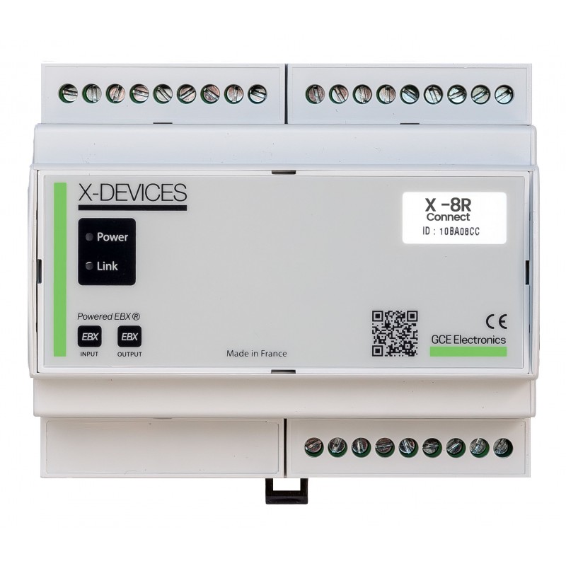 X-8R CONNECT – Extension Wifi 8 relais | GCE Electronics