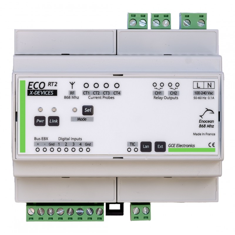 EcoDevices RT2 - Linky & EnOcean monitorización de energía | GCE Electronics