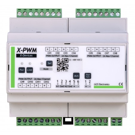 X-PWM - Extensor PWM LED/motor de 12 canales | GCE Electronics