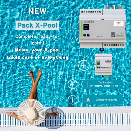 Pack X-Pool Connect completo - Gestion piscine | GCE Electronics
