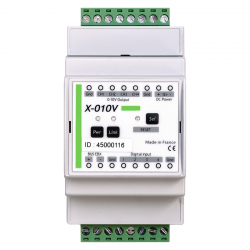X-010V - Extensión carril din 4 salidas 0-10V | GCE Electronics