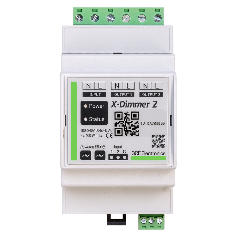 X-DIMMER 2 – Variateur LED 2 canaux sur rail din | GCE Electronics