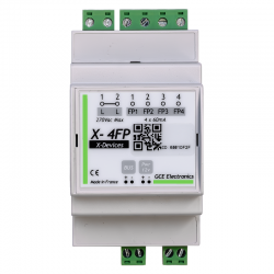X-4FP - 4-zone pilot wire heating controller | GCE Electronics
