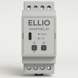 GCE Electronics – ELLIO SMARTRELAY : Module Wi-Fi 2 relais DIN compatible Alexa, Google & Home Assistant