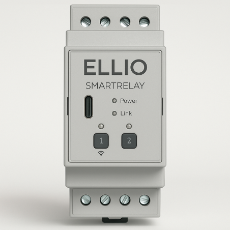 GCE Electronics – ELLIO SMARTRELAY : Module Wi-Fi 2 relais DIN compatible Alexa, Google & Home Assistant
