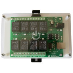 Tarjeta USB, 8 relés PC