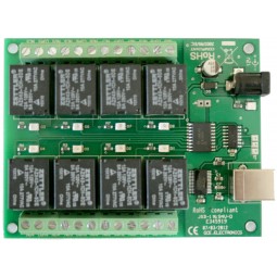 Tarjeta USB, 8 relés PC
