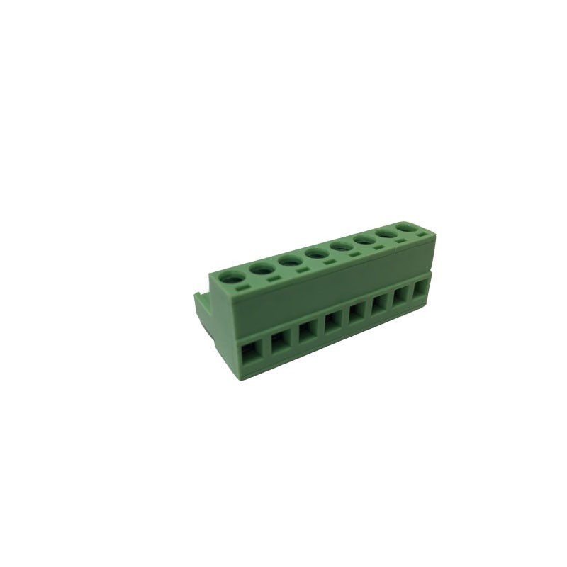 Bloque de terminales hembra de 8 clavijas de 5,08 mm
