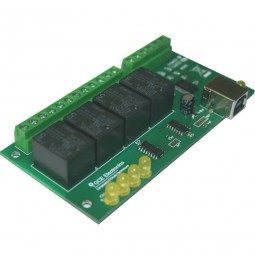 GCE Electronics - Tarjeta USB X440 de 4 relés